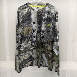 Mossy Oak Mens XL Performance Wear Long Sleeve Shirt EUC